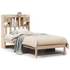 vidaXL Krevet s regalom za knjige bez madraca 90x200 cm od borovine