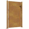 vidaXL Vrtna vrata 100x125 cm Corten čelik