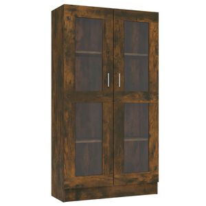 vidaXL Vitrina boja dimljenog hrasta 82,5 x 30,5 x 185,5 cm drvena