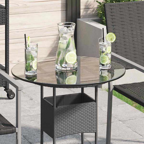 vidaXL Ploča za stol Kaljeno staklo Okrugla 500 mm