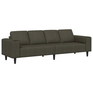 vidaXL Kauč za dnevni boravak Maslinasto zelena 250 x 77 x 76 cm