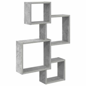 vidaXL Police u obliku zida Betonska siva 64 x 13,5 x 91,5 cm