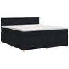 vidaXL Boxspring krevet s madracem Crna 140 x 200 cm Tkanina