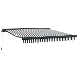vidaXL Tenda na uvlačenje antracit i bijela 3x2,5 m tkanina i aluminij