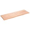 vidaXL Stolna ploča svjetlosmeđa 180x60x(2-4) cm tretirana hrastovina