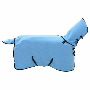 vidaXL Pokrivač za konje Pun Aqua 75 cm Poliester Fleece