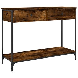 vidaXL Konzolni stol boja hrasta 100 x 34,5 x 75 cm konstruirano drvo