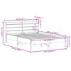 vidaXL Okvir kreveta bez madraca 150 x 200 cm od masivne borovine