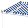 vidaXL Samostojeća automatska tenda 300 x 250 cm plavo-bijela
