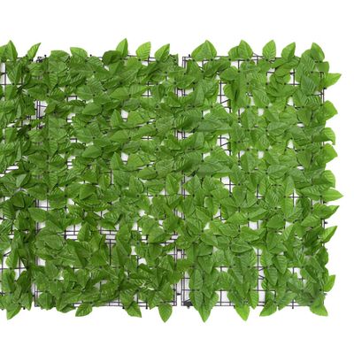 vidaXL Balkonski zastor sa zelenim lišćem 300 x 100 cm