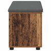 vidaXL Klupa za hodnik s jastukom s vratima Staro drvo 80 x 46 x 46 cm