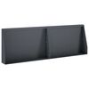 vidaXL Zid za zadržavanje 2 kom. 60 x 12 x 30 cm Čelik Antracit