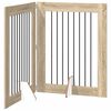 vidaXL Preklopna vrata za pse s postoljem 2 pcs Hrast sonoma 160,5 cm