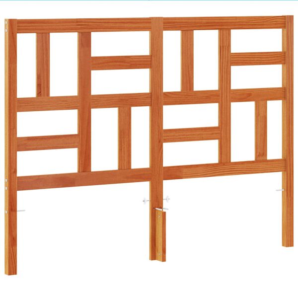 vidaXL Uzglavlje vo&scaron;tano smeđe 150 cm od masivne borovine