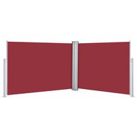 vidaXL Uvlačiva bočna tenda 100 x 1000 cm crvena