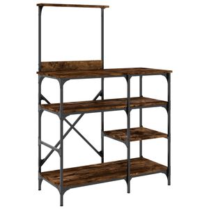 vidaXL Pekarski stalak boje hrasta 90 x 40 x 132 cm od drva i metala