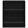 vidaXL Polica za časopise s policom 2 pcs Crni hrast 60 x 12 x 70 cm
