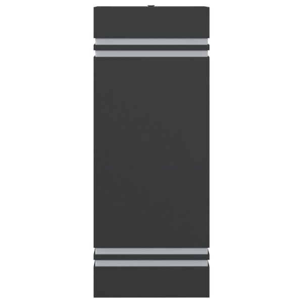 vidaXL Vanjska zidna svjetiljka crna od nehrđajućeg čelika