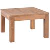 vidaXL Stolić za kavu od masivne tikovine prirodni 60 x 60 x 40 cm
