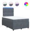 vidaXL Box spring krevet s madracem tamnosivi 120 x 200 cm bar&scaron;unasti