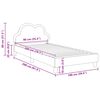 vidaXL Krevetna konstrukcija s uzglavljem Svijetlo siva 90 x 200 cm PU