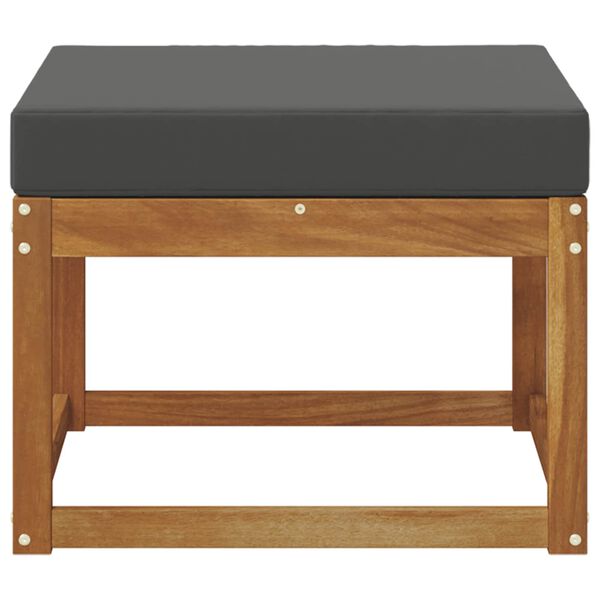 vidaXL Vanjski otoman Čvrsto drvo akacije Prirodna