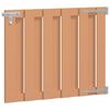 vidaXL Vrtna vrata 100 x 80 cm WPC i aluminij Smeđa