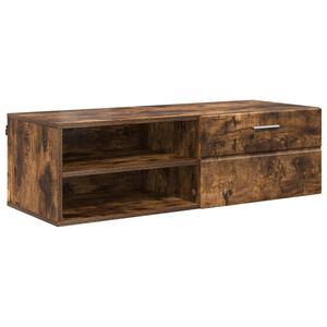 vidaXL Drveni ormar s ladicama Zidne Dimljeni hrast 100,5 x 39 x 30 cm