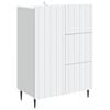 vidaXL Kreveta Bijela 66 x 34,5 x 91,5 cm Konstruirano drvo