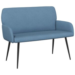 vidaXL Dvosjed s metalnim nogama 2-sjedalo Plava Kordura tekstil