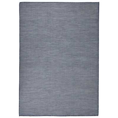 vidaXL Vanjski tepih ravnog tkanja 160 x 230 cm plavi