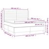 vidaXL Krevet box spring s madracem LED krem 180x200 cm od tkanine