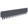 vidaXL Ograda oko Travnjaka 20 pcs 103 x 25 cm metal Antracit
