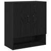 vidaXL Ormar za Zid 60 x 30 x 70 cm Konstruirano drvo Crni hrast