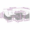 vidaXL Sjedeća garnitura za vrt 9 pcs Bež poliratan