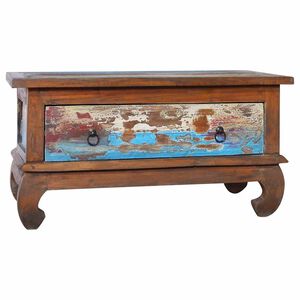 vidaXL Stolić za kavu 80 x 50 x 40 cm od obnovljene tikovine