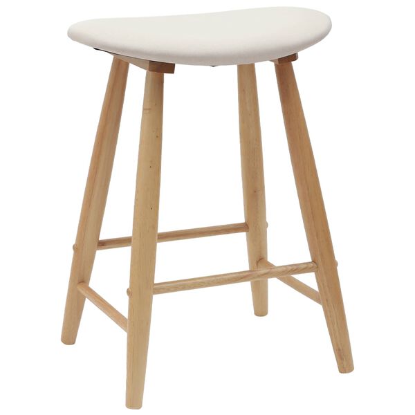 vidaXL Trpezarijske stolice 2 pcs Prirodna 46 x 37 x 63 cm