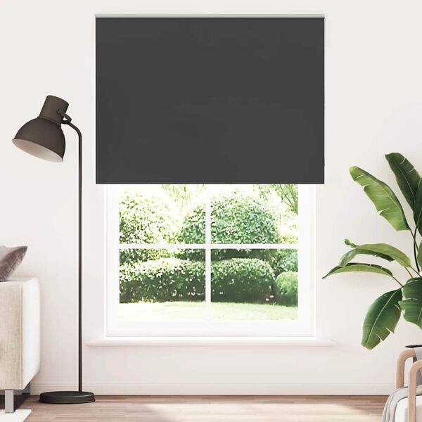 vidaXL Rolo zavjesa Blackout Black 145x210 cm &Scaron;irina tkanine 141,6 cm