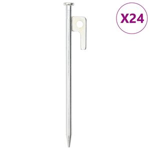 vidaXL Klinovi za &scaron;ator 24 kom 20 cm 9 mm od pocinčanog čelika