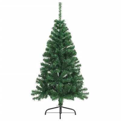 vidaXL Umjetna polovica božićnog drvca sa stalkom zelena 150 cm PVC