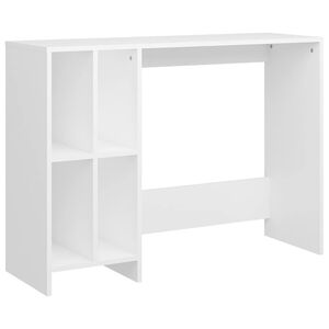 vidaXL Stol za prijenosno računalo bijeli 102,5 x 35 x 75 cm drveni