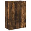 vidaXL Stalak za ki&scaron;obran s pohranom Dimljeni hrast 40 x 20 x 55,5 cm