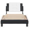 vidaXL Okvir za krevet bez madraca Zadar crno-bijeli 100x200cm umjetna koža