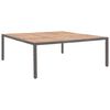 vidaXL Vrtni stol sivi 200x200x74 cm od poliratana i bagremovog drva