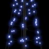 vidaXL LED božićno drvce s 390 LED svjetlima Plava 250 cm Željezo