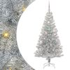vidaXL Božićno drvce s 150 LED svjetlima s stalakom Srebrno 150 cm PET
