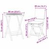 vidaXL Bistro set s jastukom 3 pcs Prirodna nafta Čvrsto drvo akacije