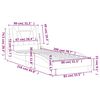 vidaXL Okvir za krevet Viana bez madraca crni 80 x 200 cm od umjetne kože