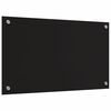 vidaXL Kuhinjski zaštita Crna 70 x 40 cm Staklo otporno na udarce