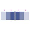 vidaXL Uvlačiva bočna tenda plava 200 x 600 cm